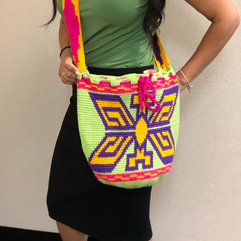 100 % authentic Mochila Wayuu, from Colombia.